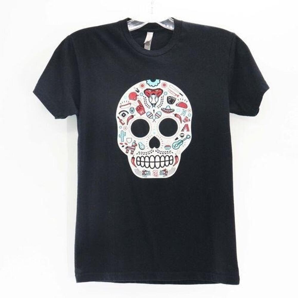 Arizona Diamondbacks Tshirt Top Women XS Sugar Skull Baseball Black Crown